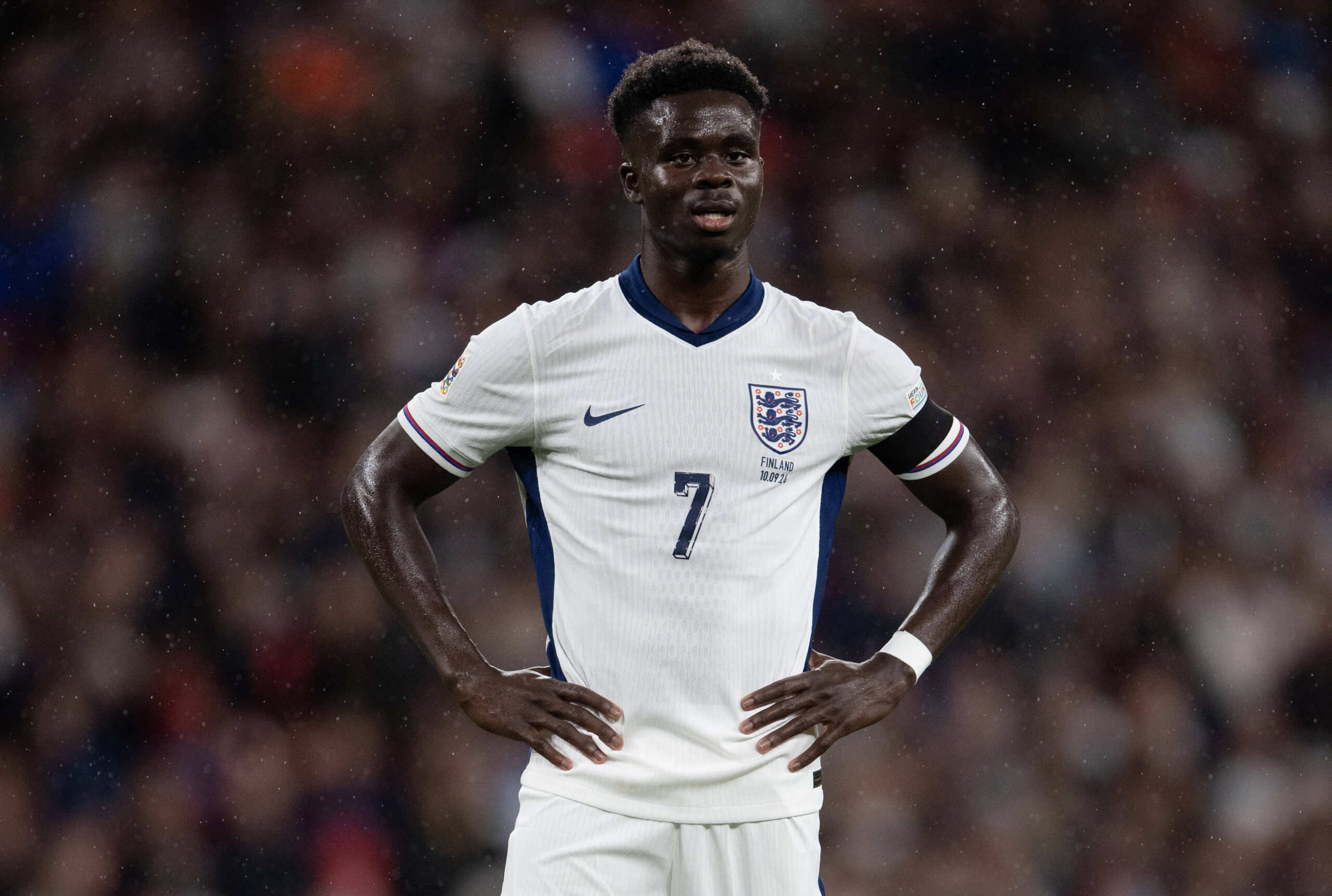 Arsenal star Bukayo Saka suffered a muscular injury against Greece while on national duty