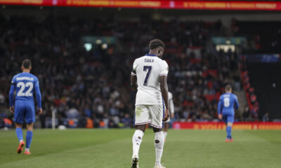 Arsenal forward Bukayo Saka had suffered a hamstring pull against Greece