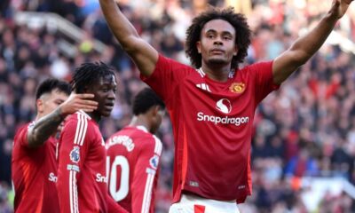 Manchester United F.C. vs Everton F.C. standings